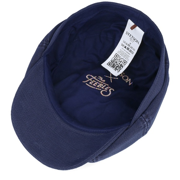 Stetson Hatteras Cotton X The Feebles Navy Flat Cap R166-5 - Picture 4 of 6